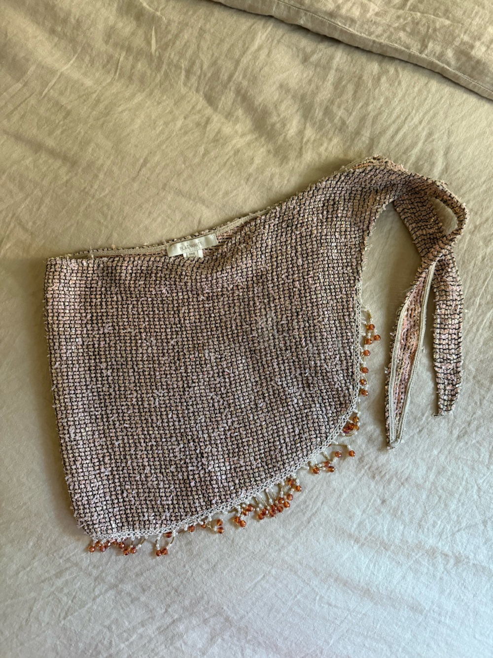Sarong Pink Tweed With tassels